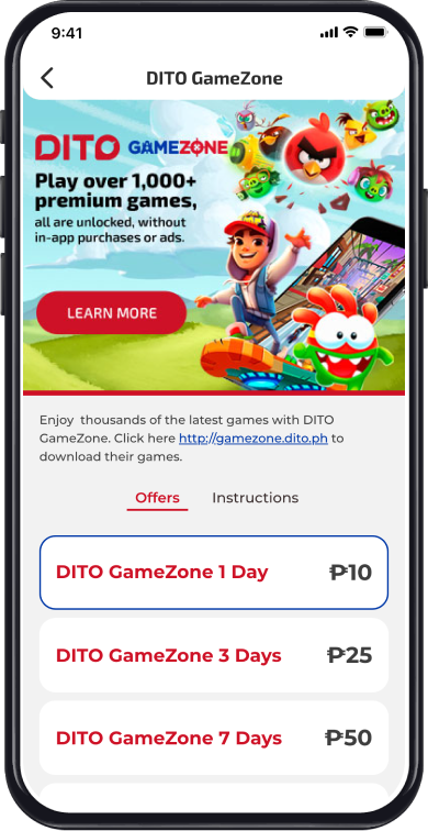 DITO Game Zone | DITO Telecommunity